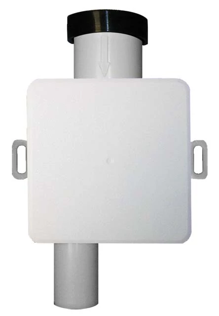 HL138 Klímaszifon falba süllyesztve DN32 - 100x100mm