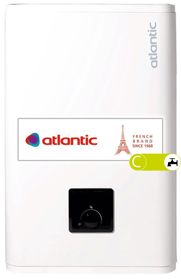 ATLANTIC Vertigo 80 ERP elektomos tárolós vízmelegítő, függőleges vagy vízszintes elhelyezésű